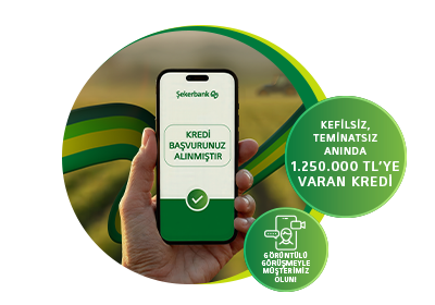 Krediye Şeker Mobil'den başvurun hem işiniz hem hayalleriniz sürsün!