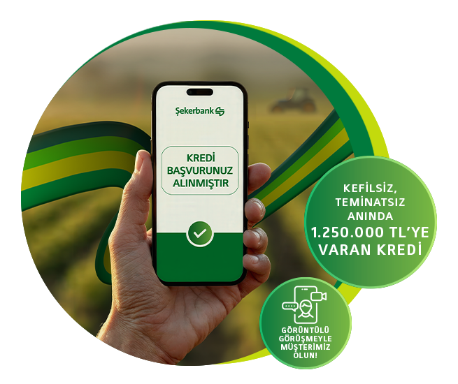 Krediye Şeker Mobil'den başvurun hem işiniz hem hayalleriniz sürsün!