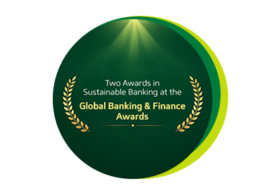 Two international awards in Sustainable banking