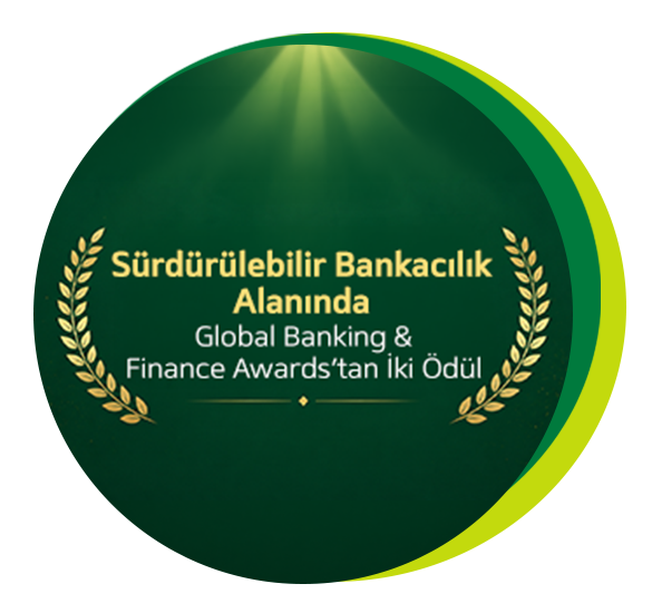 Sürdürülebilir bankacılık alanında iki uluslararası ödül